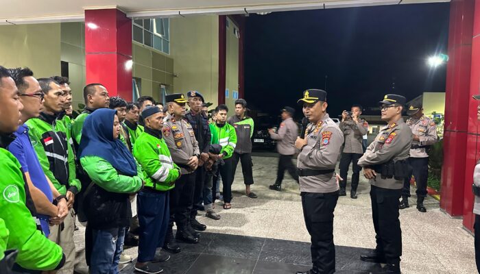 Kapolres Morowali  Silaturahmi Bersama Komunitas Ojek Online Draiv Morowali
