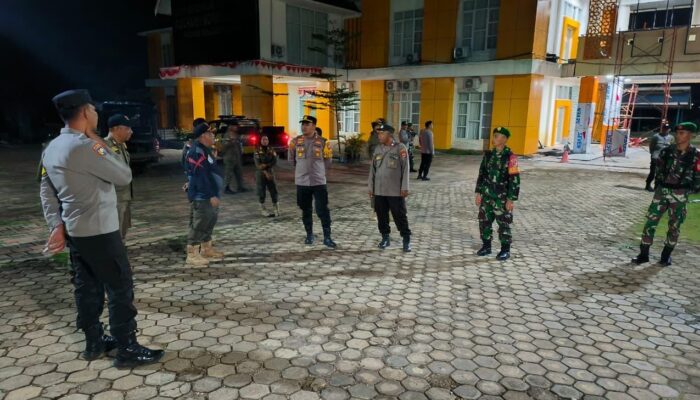 Patroli Gabungan TNI-Polri dan Pol PP Pastikan Morowali Utara Aman