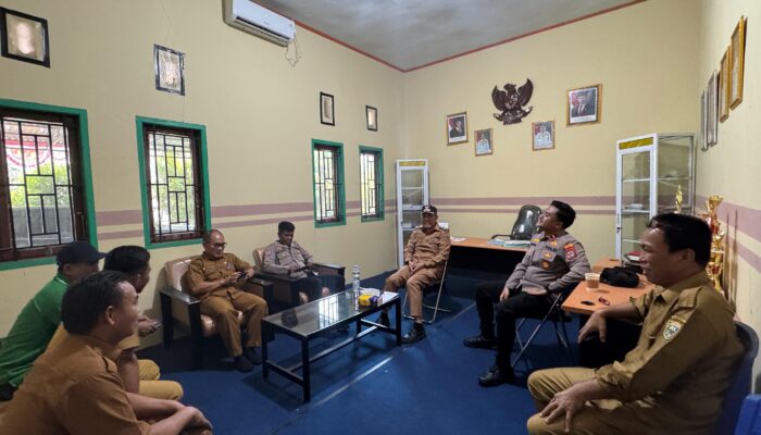 Perkuat Sinergitas, Kapolsek Bahodopi Silaturahmi Pemdes 