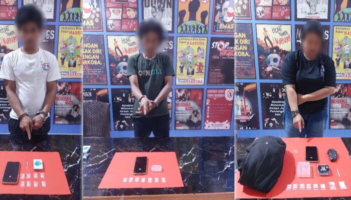 Satresnarkoba Polres Morowali Utara Tangkap 3 Pelaku dan sita 23 paket Shabu