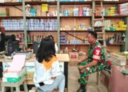 Babinsa Koramil 1311-09/Bahodopi, Komsos dan Pengecekan Harga Sembako di Desa Lalampu