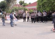 Kabag Ops Polres Morowali, Pimpin Pengamanan Demo Aliansi Mahasiswa Morowali 