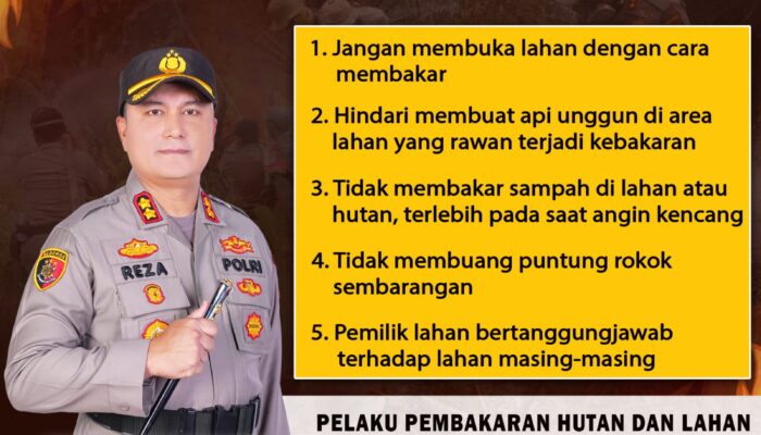 Cegah Kebakaran Hutan dan Lahan,Ini Imbauan Kapolres Morowali Utara