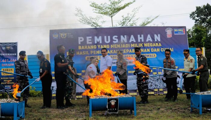 Musnahkan Barang Ilegal Senilai Miliaran Rupiah, Wabup Iriane Iliyas Apresiasi Bea Cukai Morowali