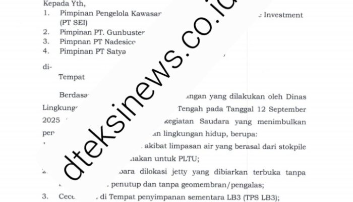Pencemaran Lingkungan, Gubernur Sulteng Hentikan Aktivitas Empat  Perusahaan di Morowali Utara 
