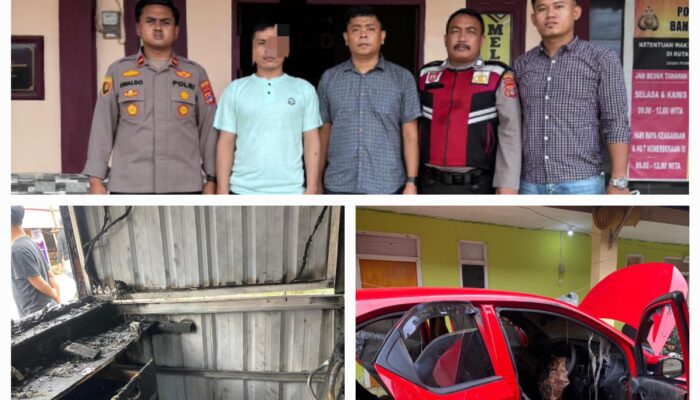 Polsek Bahodopi, Berhasil Bekuk Pelaku Pembakaran Mobil dan Kios Brilink 
