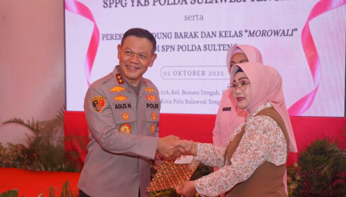 Wabup Morowali Iriane Iliyas Hadiri Grand Opening SPPG Yayasan Kemala Bhayangkari Polda Sulteng
