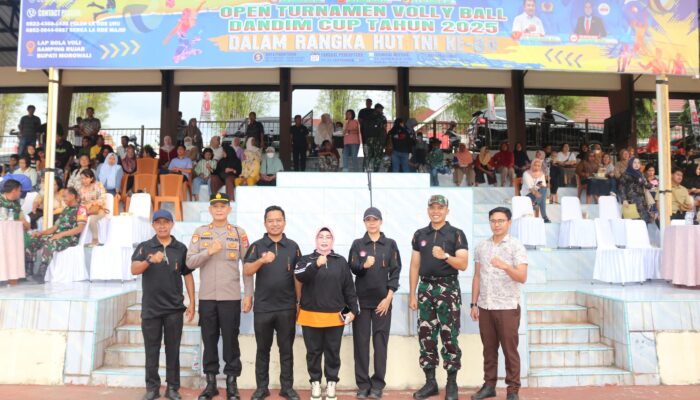 Jelang Hut TNI ke-80, Kodim 1311/Morowali Gelar Open Tournament Bola Volly Dandim Cup 2025 