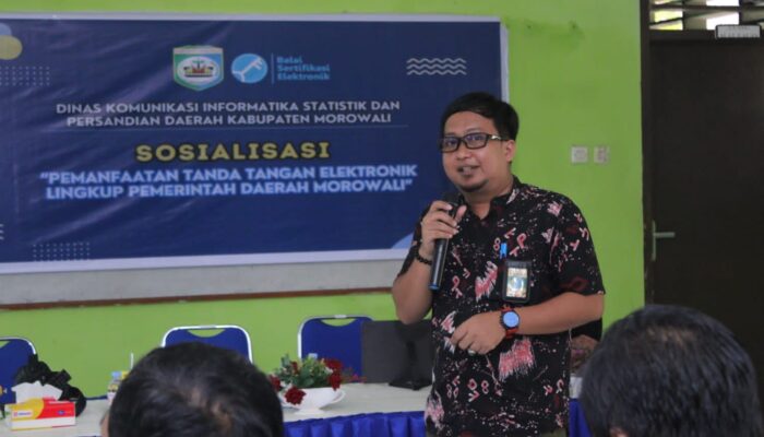 Diskominfo Morowali Gelar Sosialisasi Pemanfaatan Tanda Tangan Elektronik
