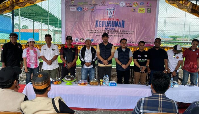 Babinsa Koramil 1311-09/Bahodopi Hadiri Pembukaan Turnamen Futsal Kerukunan KTF VI Tahun 2025