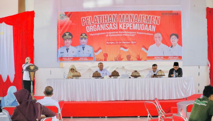Disporapar Morowali Gelar Pelatihan Manajemen Organisasi, Wabup Iriane Tekankan Peran Pemuda