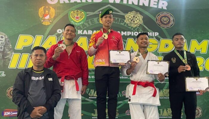 Danpussenif dan Pangdam VI Apresiasi Prestasi Karate Prajurit Brigif TP 85/BTC di Ajang Pangdam III/Siliwangi Cup