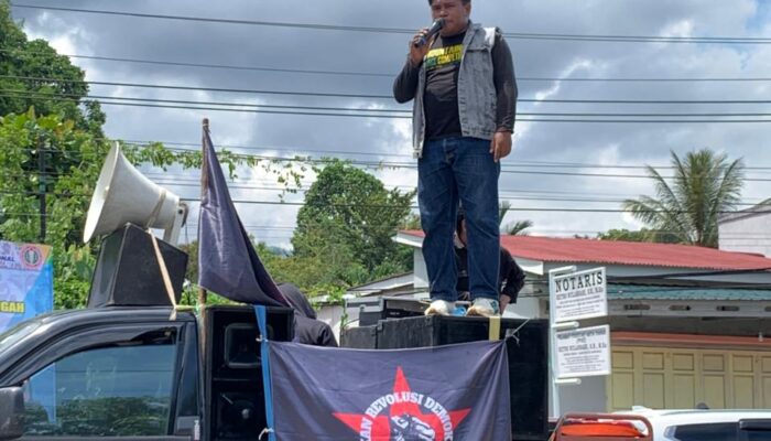 Menjelang HUT Ke-26 Tahun Morowali, GRD KK-Morowali Gelar  Unras