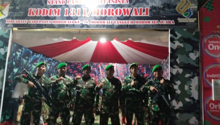 Hut Ke-26 Morowali, Kodim 1311/ Mrw Pamerkan Alutsista Milik TNI AD 