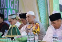 Kapolres Morowali AKBP Zulkarnain hadiri kegiatan Tabligh Akbar, Dzikir dan Doa Bersama di Masjid Nurul Taqwa Bahodopi,(foto:ist)