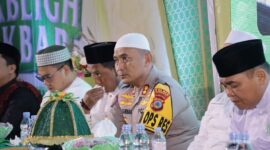 Kapolres Morowali AKBP Zulkarnain hadiri kegiatan Tabligh Akbar, Dzikir dan Doa Bersama di Masjid Nurul Taqwa Bahodopi,(foto:ist)