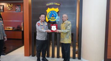 Perkuat  Kemitraan ,PWI  Silaturahmi  dengan Polda Sulawesi Tengah 