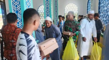 Korem 132/Tadulako Gelar Jumat Berkah di Masjid Hamzah