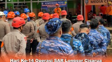 Hari Ke-14 Operasi SAR Longsor Cisarua, Korpasgat Tetap Terlibat Aktif