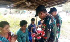 Satgas Yonif 123/Rajawali Gelar Pelayanan Kesehatan di Pos Asgon, Koroway, dan Kout