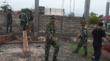 Bersama Rakyat, TNI Gotong Royong Bangun Koperasi  Merah Putih 