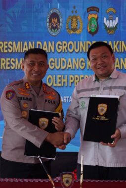 Dukung Program MBG, IMIP Hibahkan Gedung SPPG ke Polres Morowali