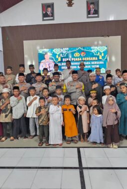 Polres Morowali Utara,Gelar Buka Puasa Bersama Insan Pers dan Santuni Anak Yatim