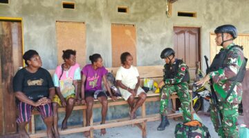 Satgas Yonif 410/Alugoro; Di Tanah Terpencil, Ada Tangan-Tangan Tulus yang Menyelamatkan Masa Depan