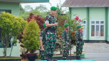 Upacara Bendera Mingguan, Dandim 1311/Morowali Tekankan Disiplin dan Semangat Pengabdian