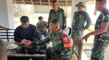 Jaga Stamina, Personil Koramil 0825/10 Bangorejo Jalani Pemeriksaan Kesehatan Rutin