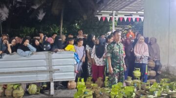 Babinsa Turun Langsung,Pastikan Penyaluran Gas Elpiji 3 Kg Berjalan Tertib 