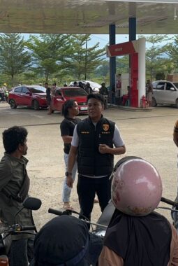 Antisipasi Antrian Panjang dan Kelangkaan BBM Selama Mudik, Polres Morowali Utara  Sidak di SPBU 