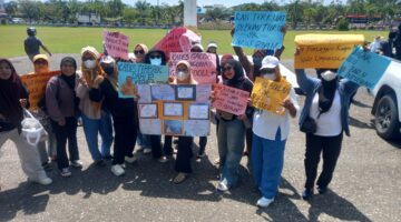 Ratusan Warga Desa Pu’ungkoilu Demo, Tuntut Alimuddin Mahmud Kembali Menjabat Kades