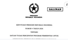 Keppres Nomor 4 Tahun 2026, Tentang Satgas Percepatan Program Pemerintah