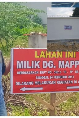 Di Morowali Tanah Milik Dg.Mapoji Dikuasi PT.BTIIG,”Dibangun Pabrik Kelapa”