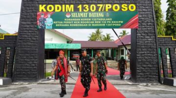 Danrem 132/Tadulako Kunjungi Kodim 1307/Poso, Tegaskan Profesionalisme dan Kedekatan dengan Rakyat