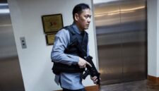 A member of the Senate security walks, after gunshots were heard at the Philippine Senate, as chaos mounted in anticipation of an attempt to arrest a top senator wanted by the International Criminal Court, in Pasay City, Metro Manila, Philippines, May 13, 2026. REUTERS/Eloisa Lopez