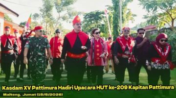 Kasdam XV Pattimura Hadiri Upacara HUT ke-209 Kapitan Pattimura