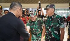 Perkuat Sinergitas TNI-Polri, Danrem 132/Tadulako Hadiri Penyambutan Kapolda Sulteng 