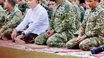 Wakil Panglima TNI  Dampingi Menhan, Sholat Idul Adha 