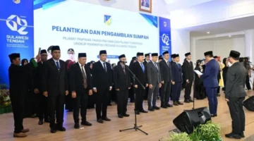 Gubernur Sulteng Lantik 10 Kepala OPD, Salah Satunya Muhammad Syahrur Syam   