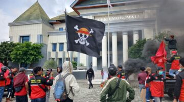 SPIM dan FSPIM- KBSI Aksi Demo Depan Kantor DPRD Morowali, Ini Hasilnya