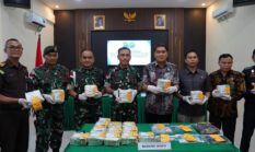 Satgas Pamtas Yonarhanud 1/PBC/1 Kostrad, Gagalkan Penyelundupan 21,4  Kg Sabu 
