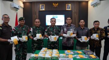 Satgas Pamtas Yonarhanud 1/PBC/1 Kostrad, Gagalkan Penyelundupan 21,4  Kg Sabu 