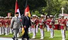 Presiden Prabowo, Sambut Kunjungan Kenegaraan Presiden Jerman Frank-Walter Steinmeier di Istana Merdeka