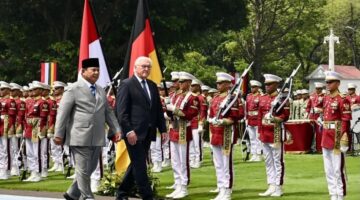 Presiden Prabowo, Sambut Kunjungan Kenegaraan Presiden Jerman Frank-Walter Steinmeier di Istana Merdeka