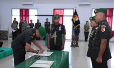 Danrem 132/Tdl Hadiri Sertijab dan Tradisi Satuan Irdam XXIII/PW