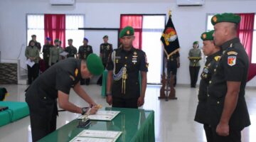 Danrem 132/Tdl Hadiri Sertijab dan Tradisi Satuan Irdam XXIII/PW