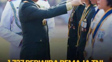 1.737 Perwira Remaja TNI Resmi Dilantik, Panglima TNI: Pangkat adalah Amanah