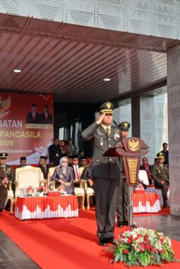 Dandim 1311 Morowali  Inspektur Upacara Hari Lahir Pancasila 